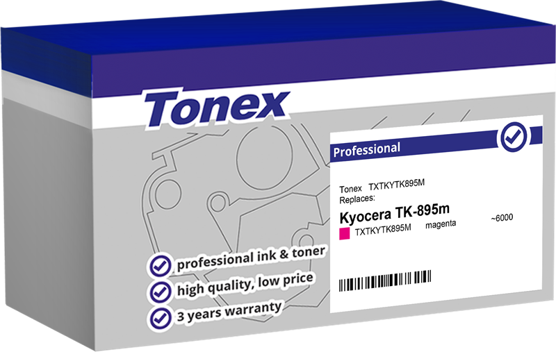 Compatible avec Kyocera TK-895M Tonex (TXTKYTK895M) Toner magenta