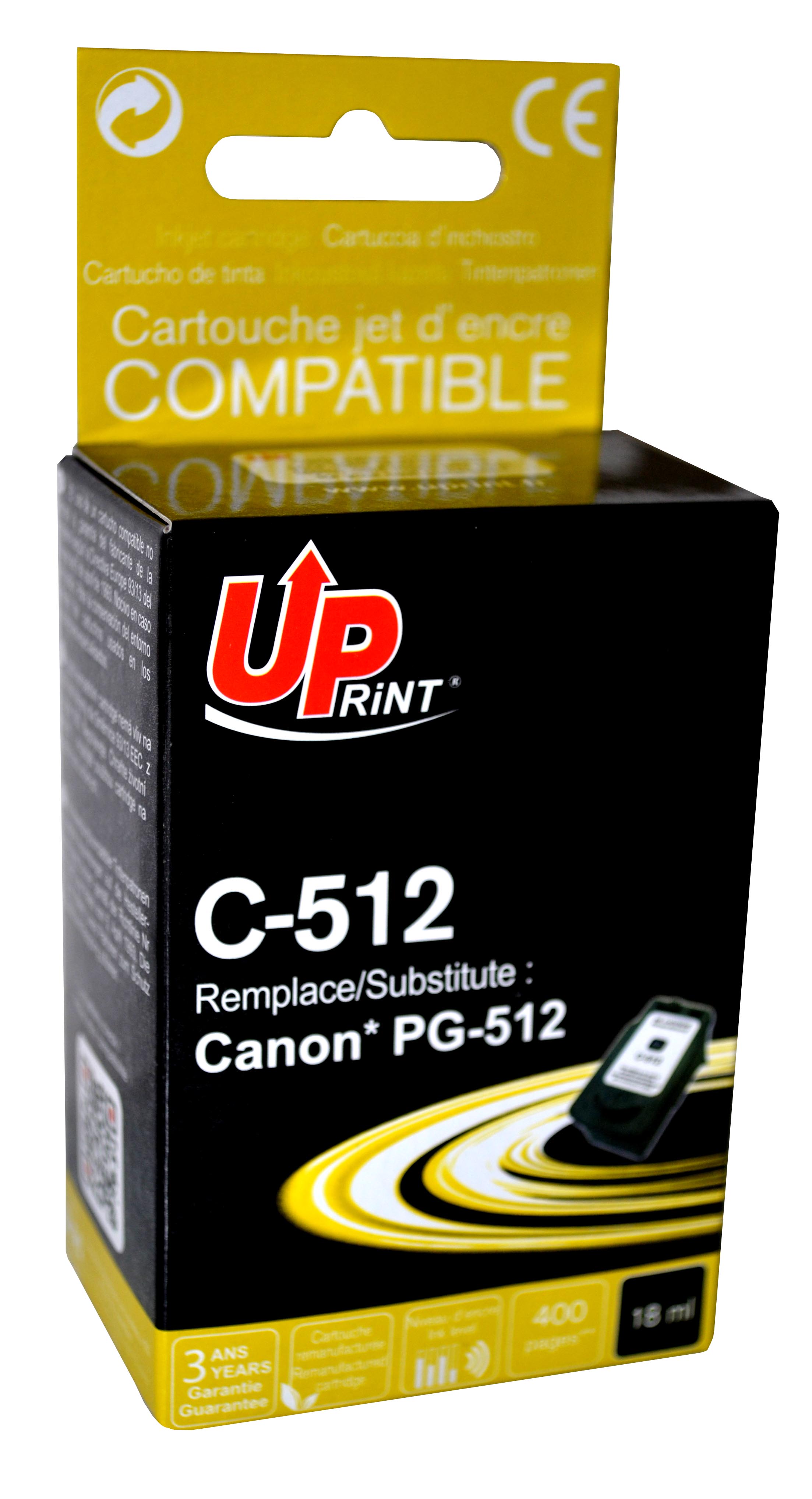 Cartouche PREMIUM compatible CANON PG-512 noir