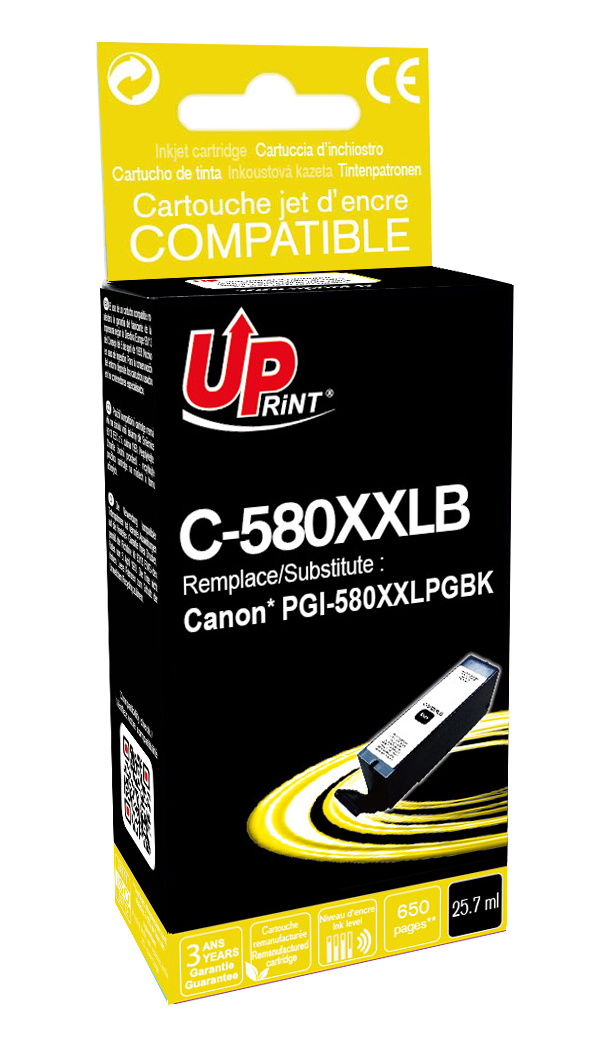 Cartouche PREMIUM compatible CANON PGI-580XXL noir