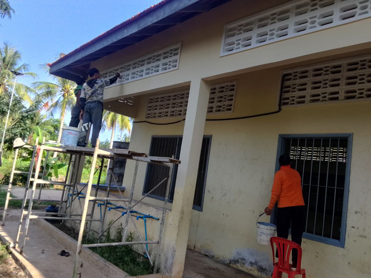 【途上国教育・文化支援】カンボジア　KDDIスクール校舎修繕