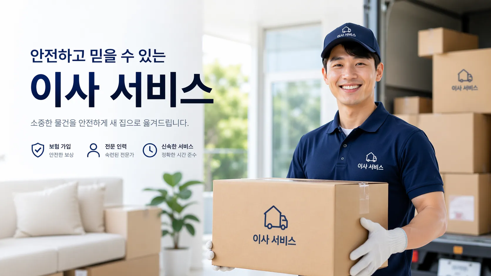 이사 서비스 랜딩페이지