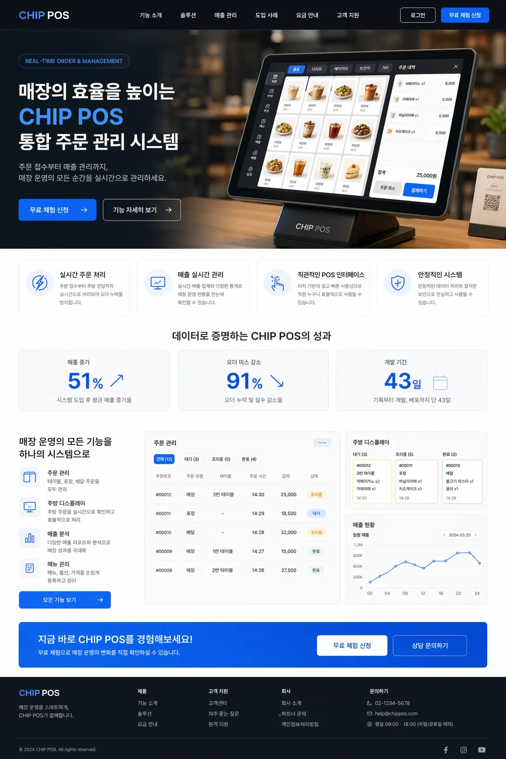 CHIP POS 통합 주문 관리 시스템