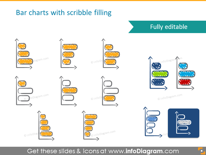 Scrift Chart Bar charts with scribble filling