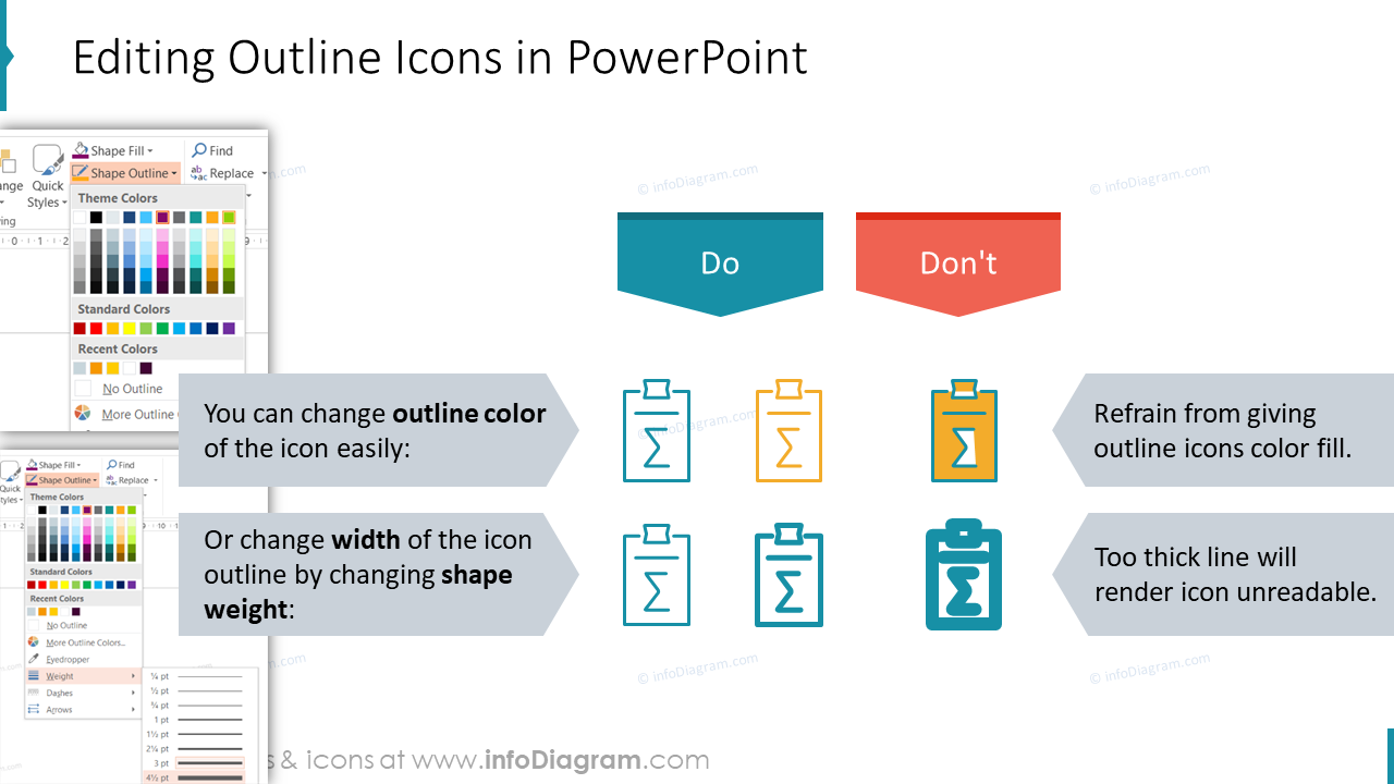 Editing Outline Icons in PowerPoint