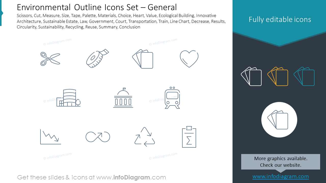 Environmental Outline Icons Set – General