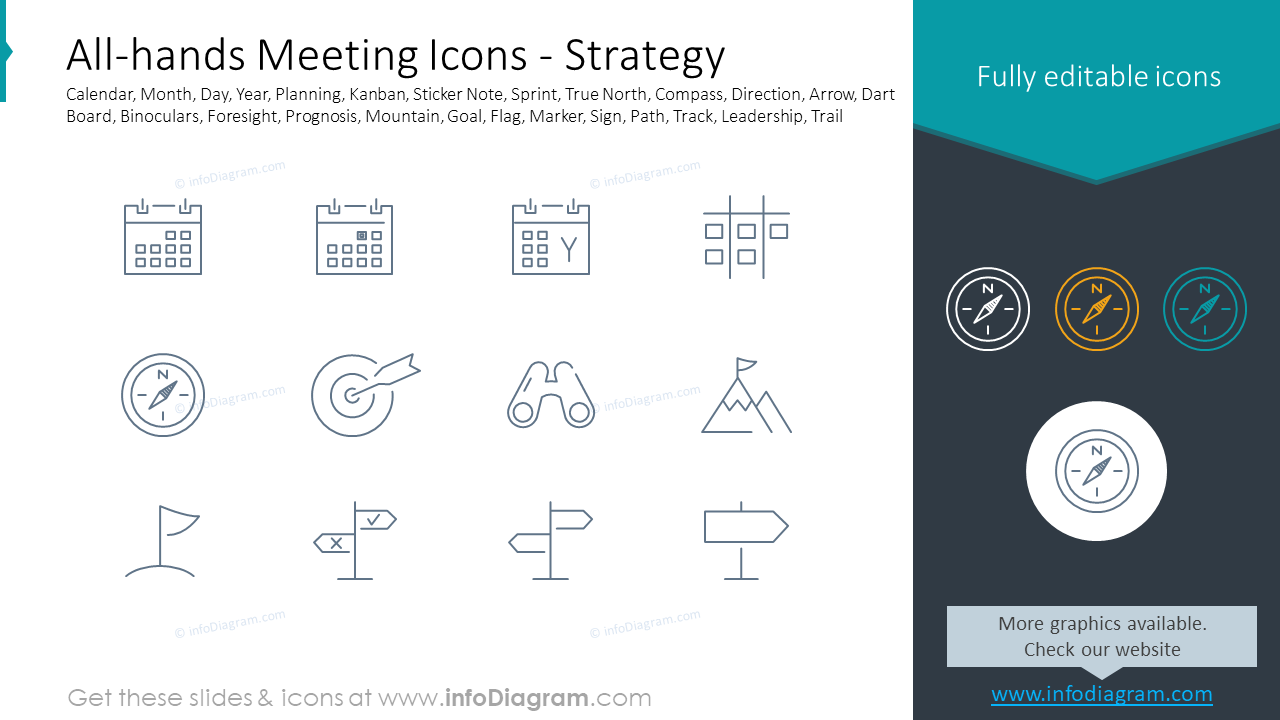 All-hands Meeting Icons - Strategy