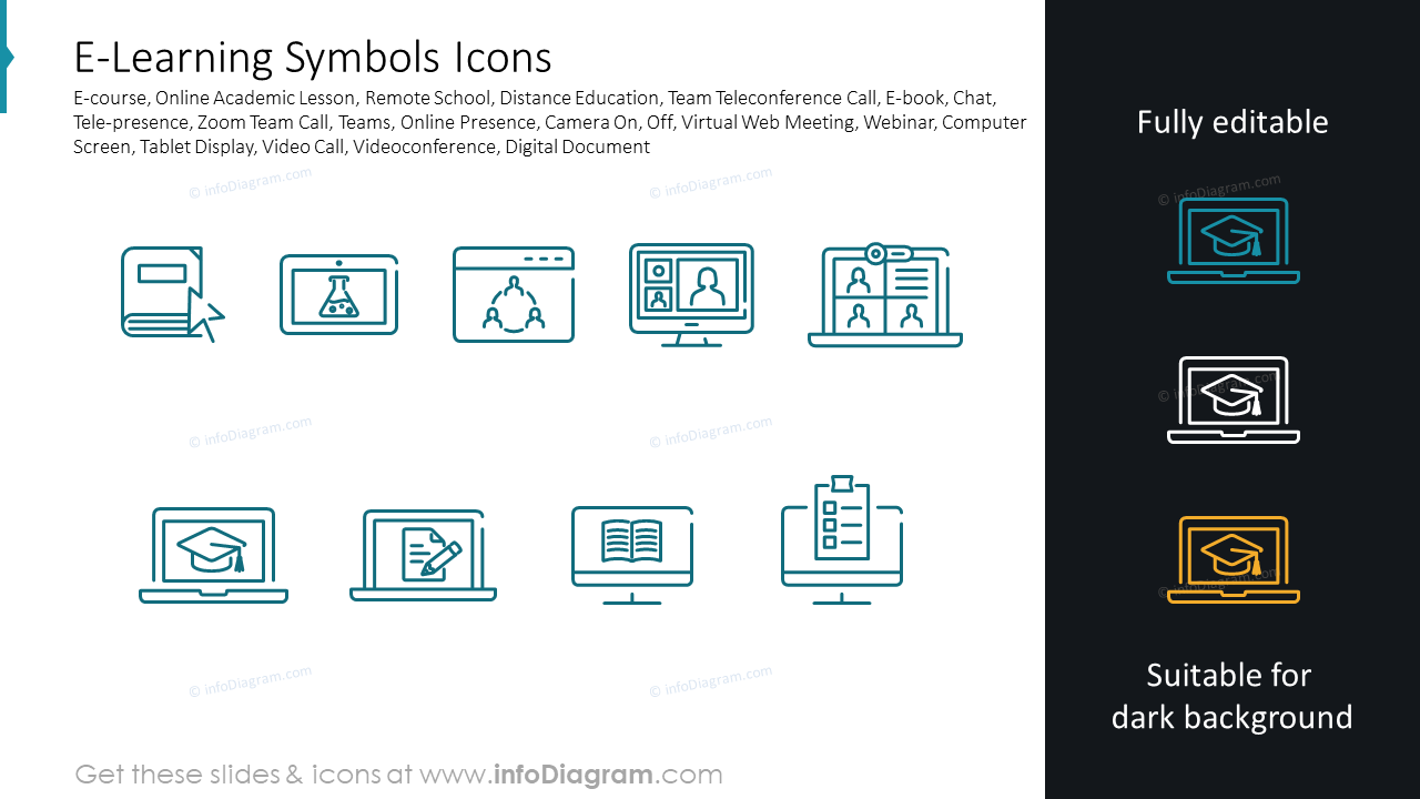 E-Learning Symbols Icons