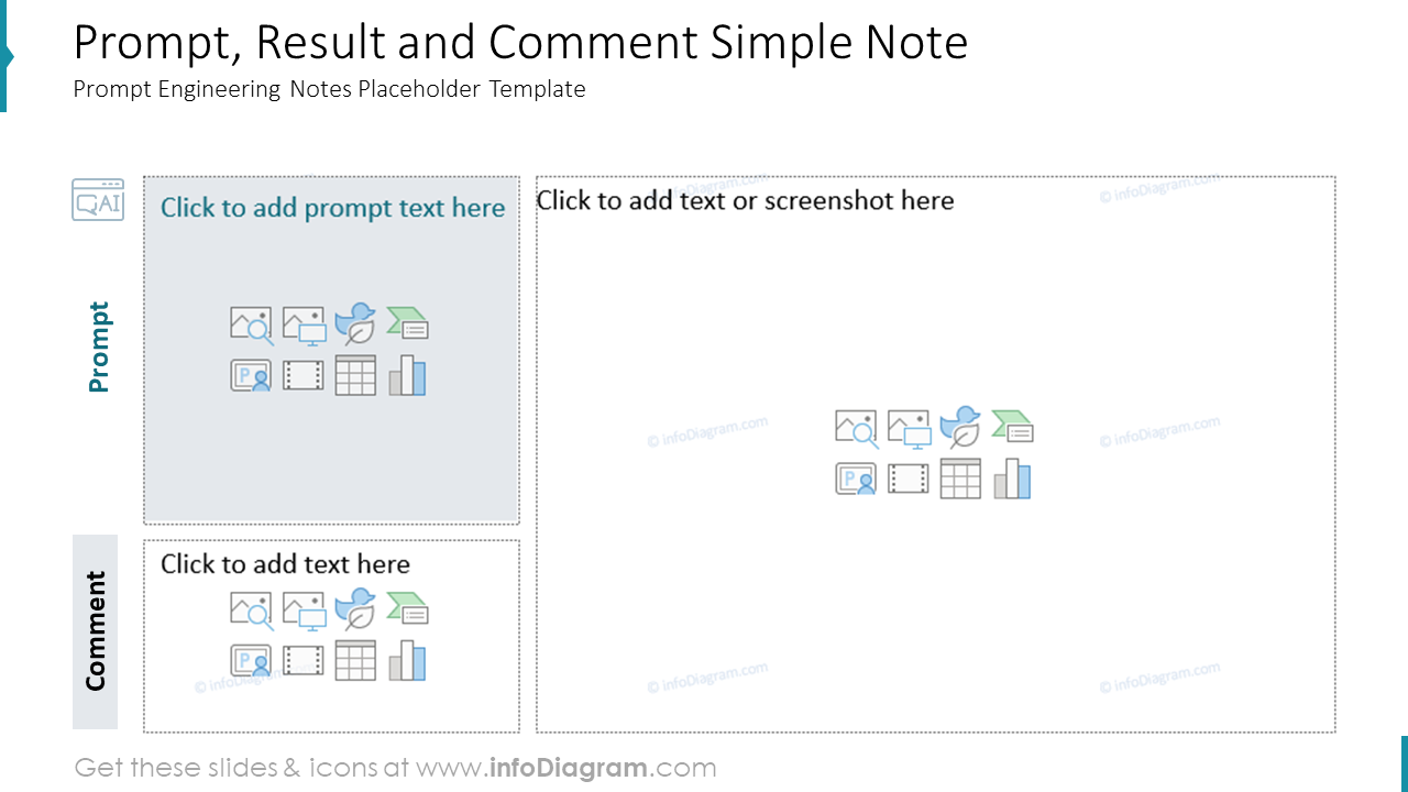 Prompt, Result and Comment Simple Note