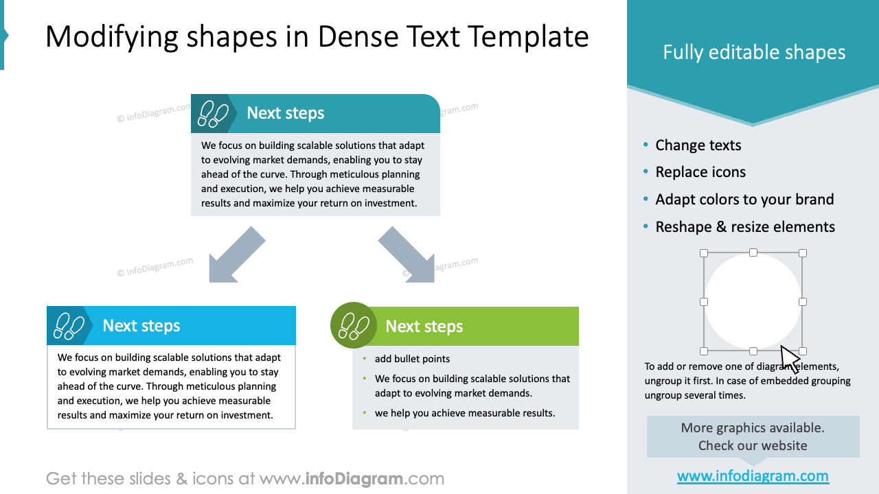 Dense Text.pdf Modifying shapes in Dense Text Template