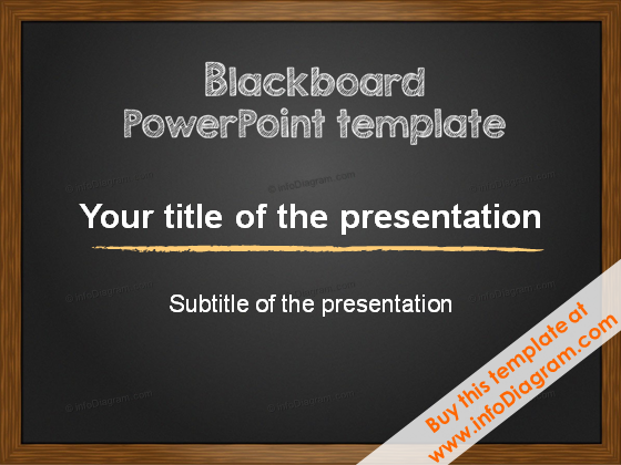 Blackboard Charcoal PowerPoint Template