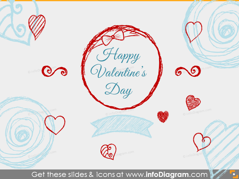 Seasonal Icons - Happy Valentines (PPT clipart)