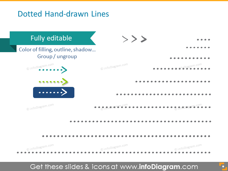 Handdrawn Arrows for sketched organic slides (PPT clipart shapes)