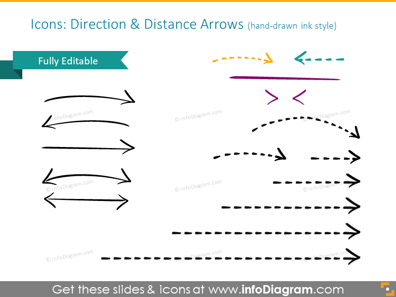 Direction and Distance Arrows