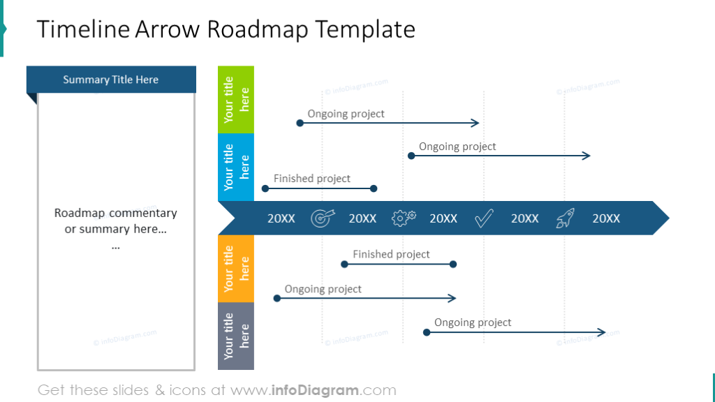 Timeline Arrow Roadmap Template