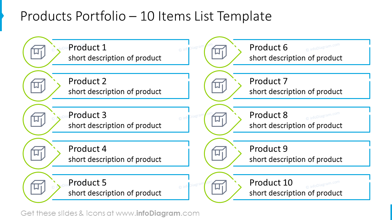 Product Portfolio Slide - Product Company PowerPoint Template