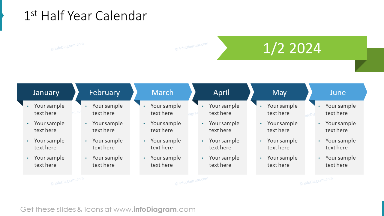 1st Half Year Calendar