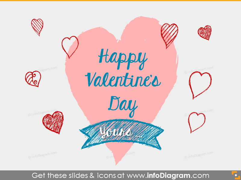 Seasonal Icons - Happy Valentines (PPT clipart)