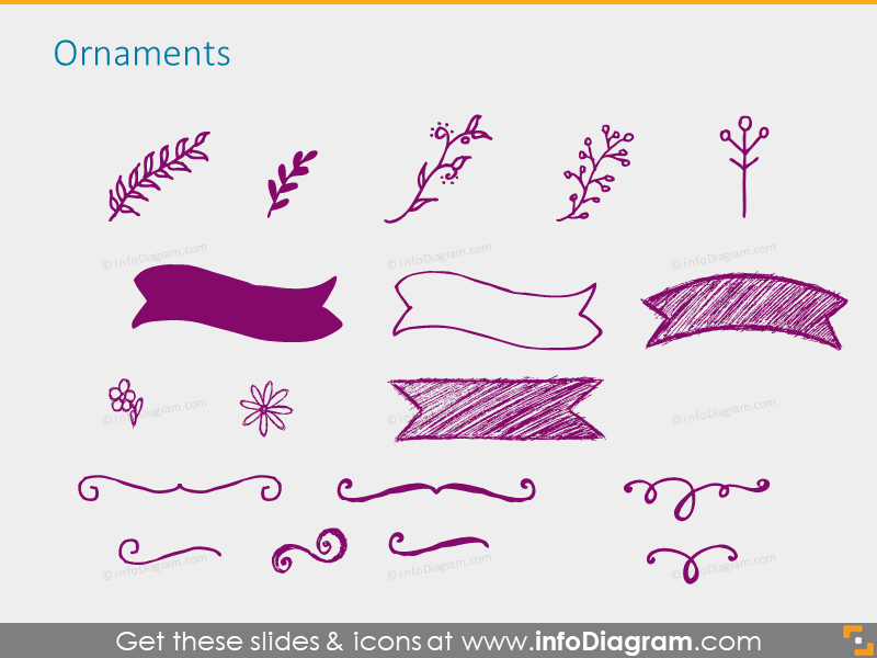 Handdrawn Flowers (PPT  icons)