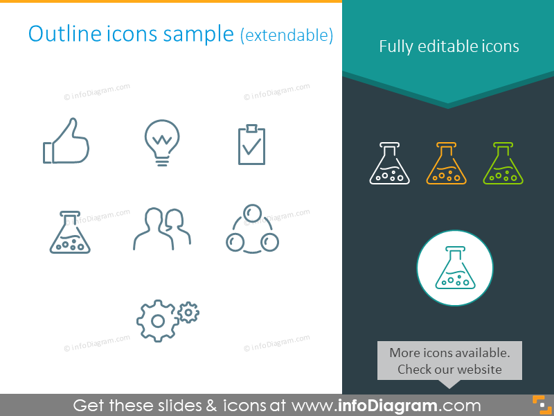 Free Infographics Diagrams and Symbols (PPT icons and shapes)