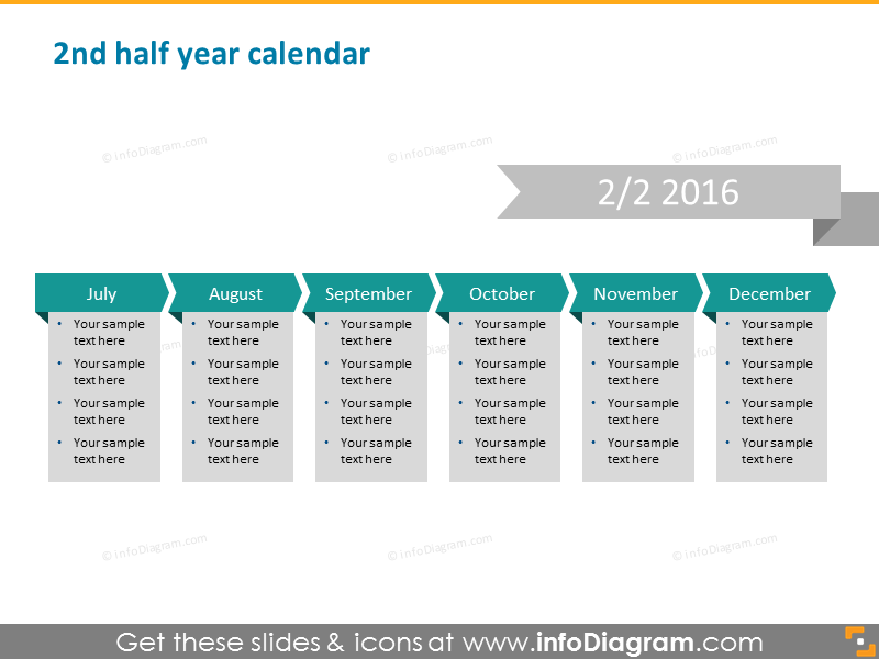 2nd half year calendar