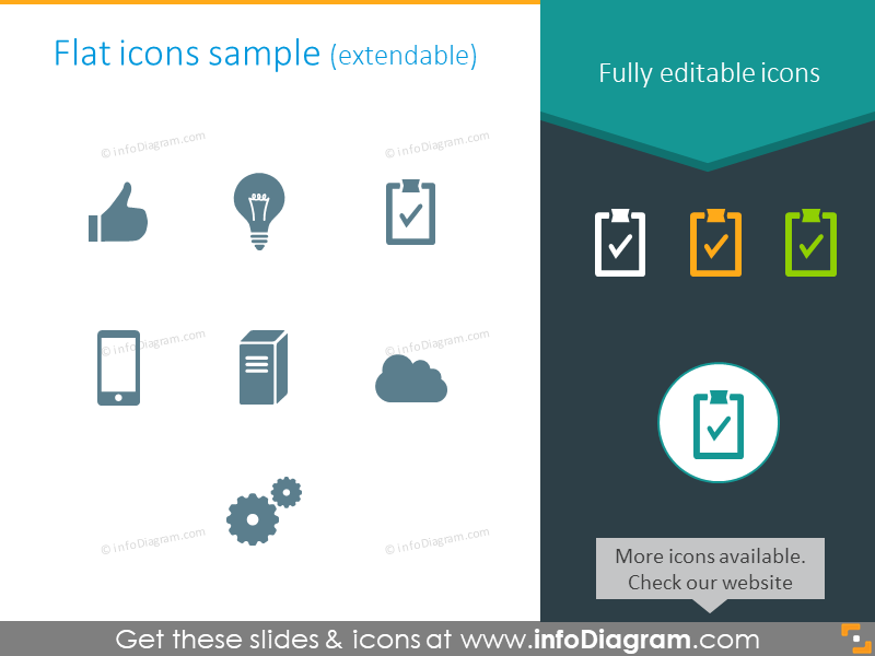 Free Infographics Diagrams and Symbols (PPT icons and shapes)