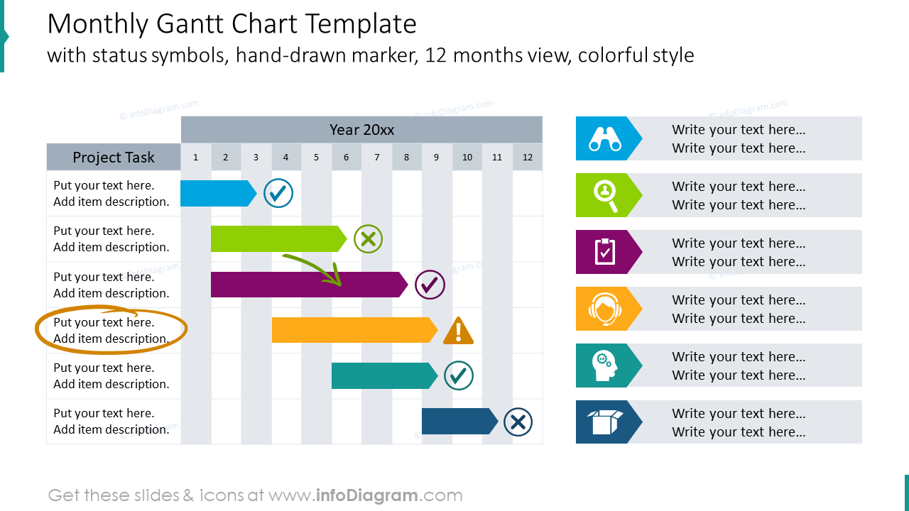 Monthly gantt chart template