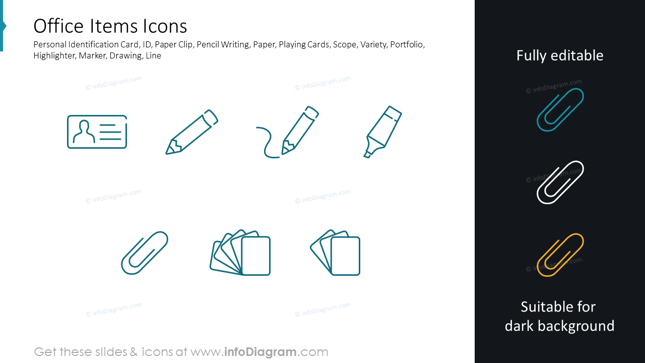 Office Items Icons