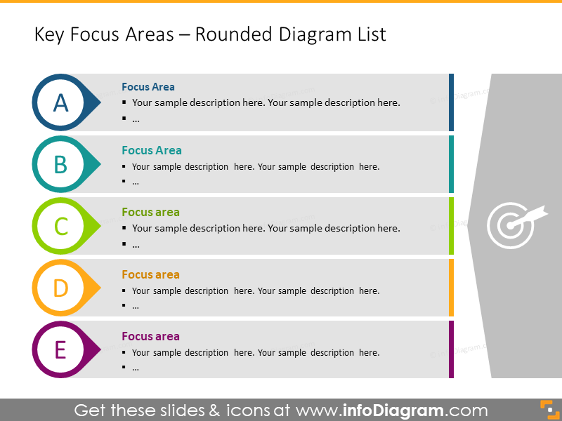 Yearly Business Review Presentation Template (PPT icons and tables)