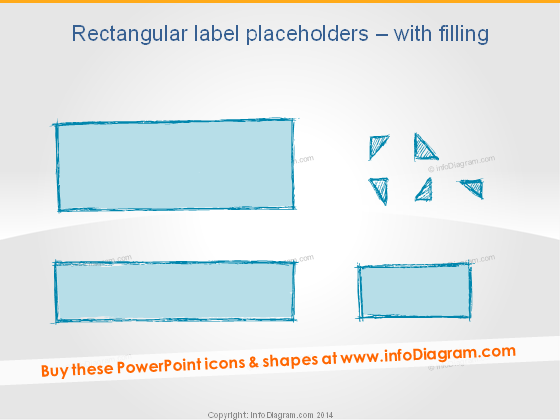 Handdrawn Rectangle Label Banner Placeholder Pencil PPT