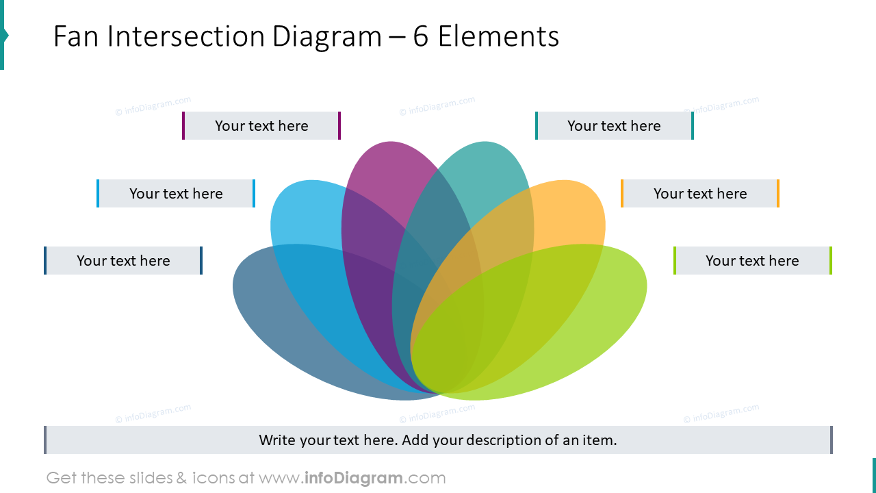 Fan Intersection Diagram PPT Template