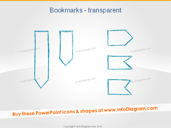 Pencil Bookmark Outline hand drawn ppt clip art