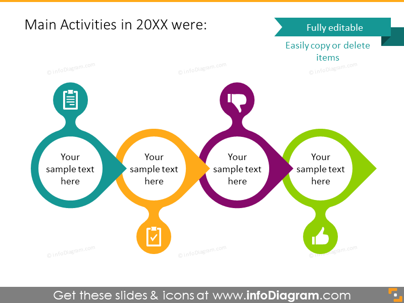 Year Summary Monthly Calendar PPT Slide