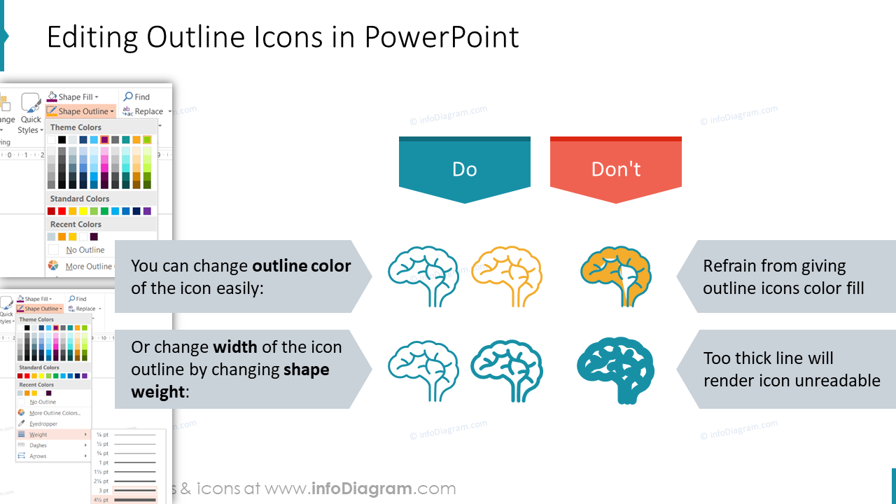 Editing Outline Icons in PowerPoint