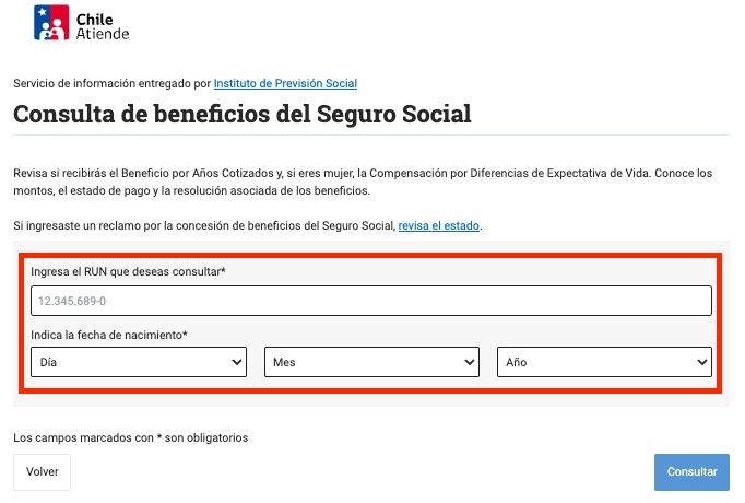 Formulario de Consulta