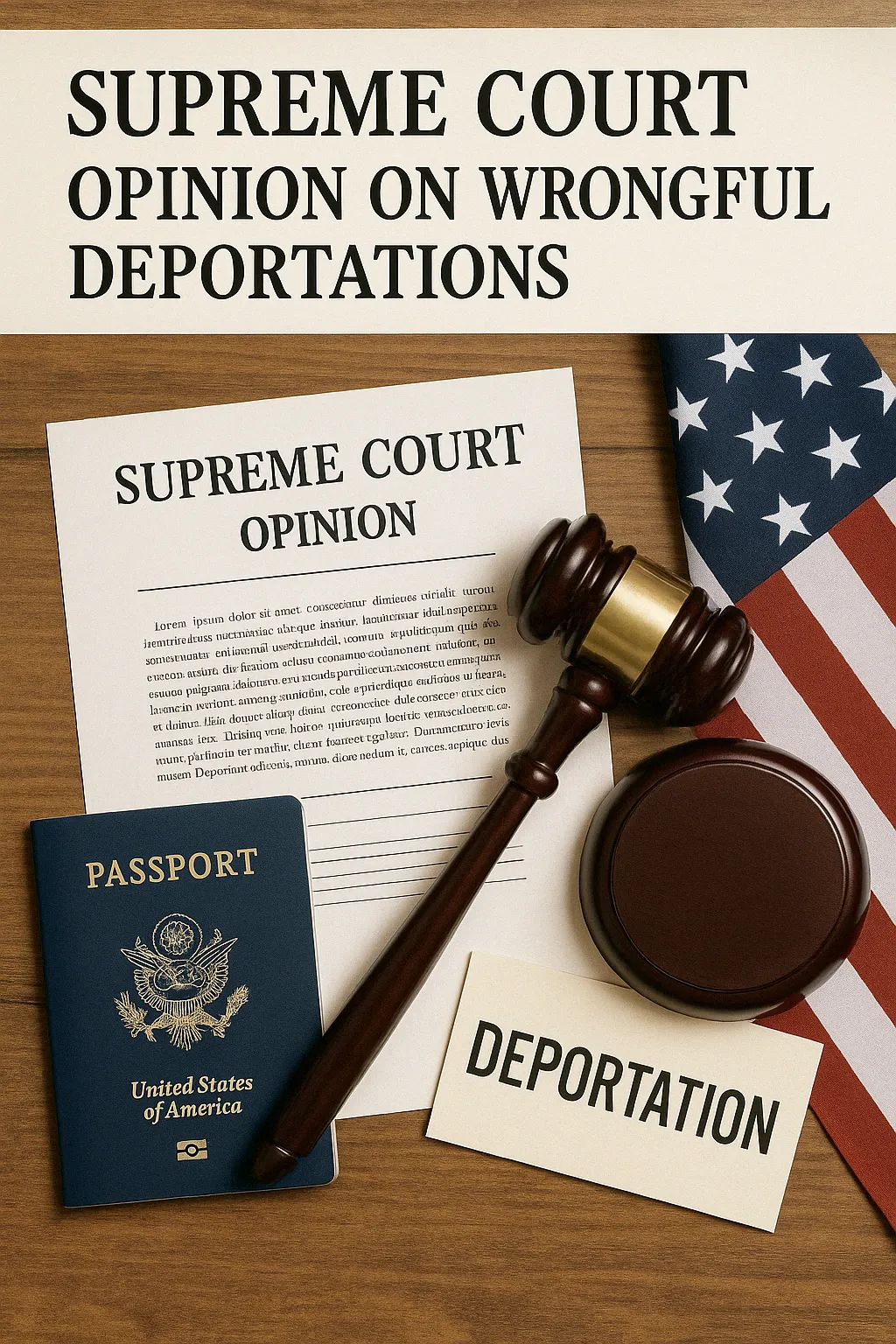 image of passport and us supreme court image