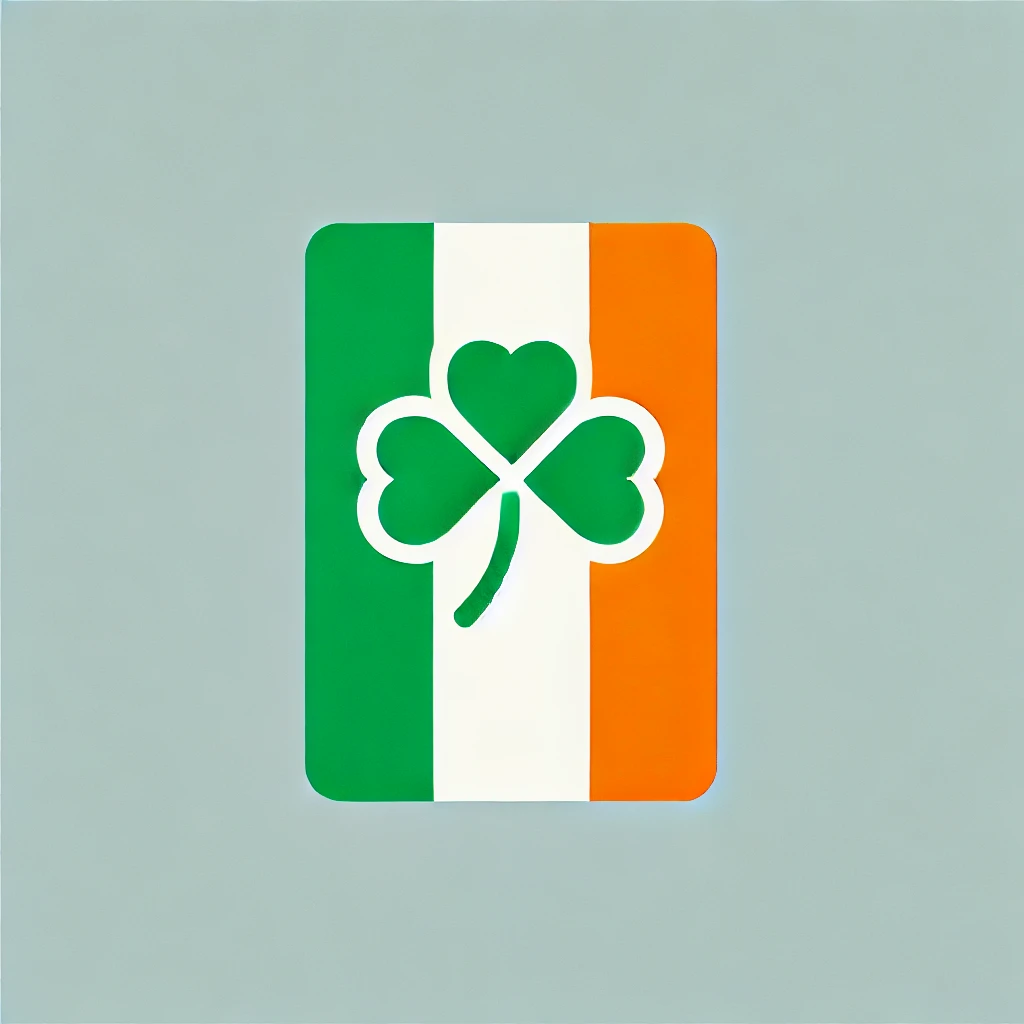 Irish Flag and Clover