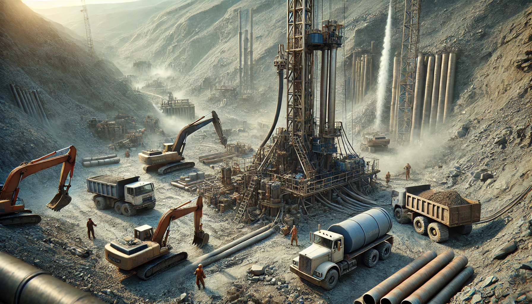 Image of drilling for minerals