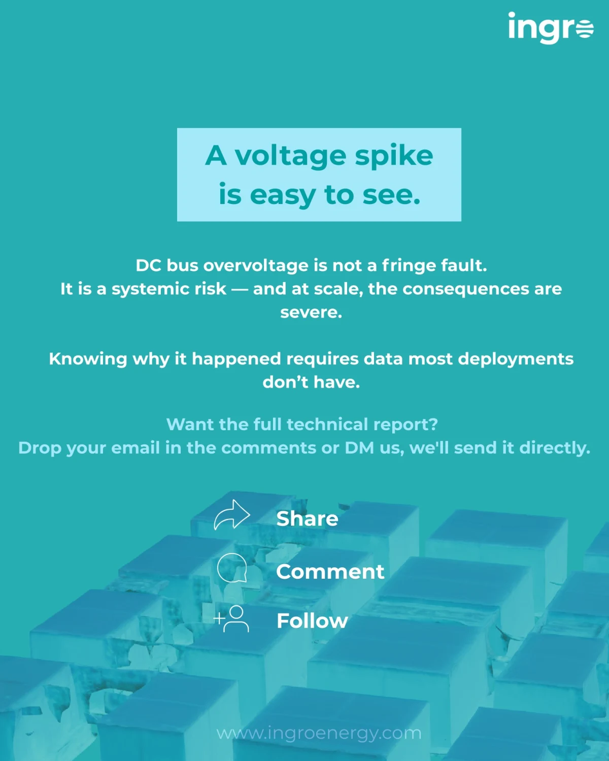 DC Bus Overvoltage: 196 Spikes, One PCS Unit — slide 6 of 6