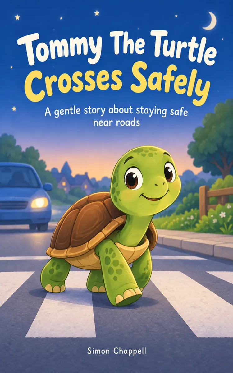 Tommy The Turtle Crosses Safely
