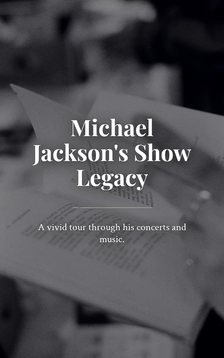Michael Jackson's Show Legacy