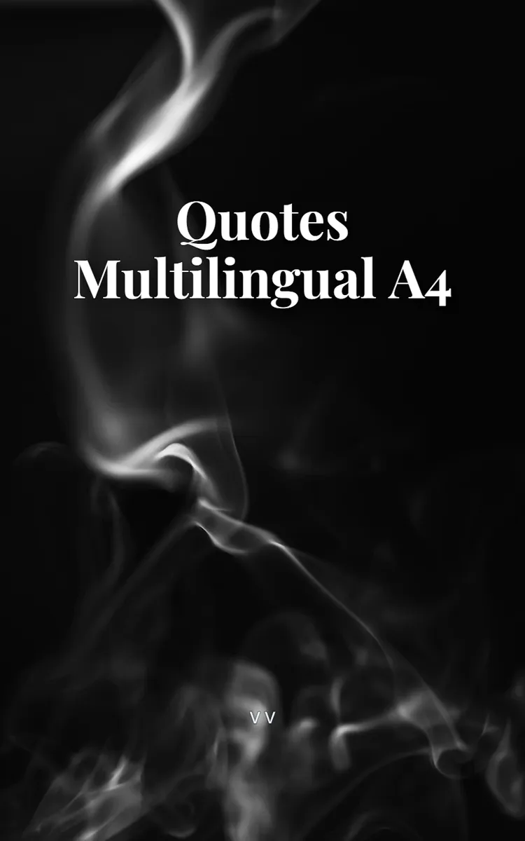Quotes Multilingual A4