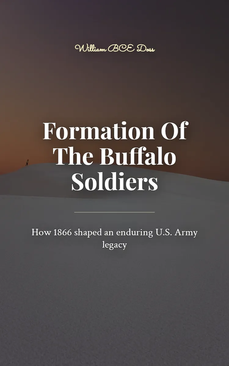 Formation Of The Buffalo Soldiers