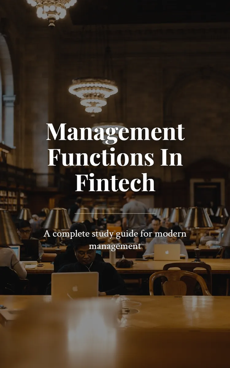 Management Functions In Fintech