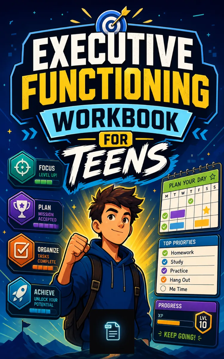 Executive Functioning Workbook For Teens