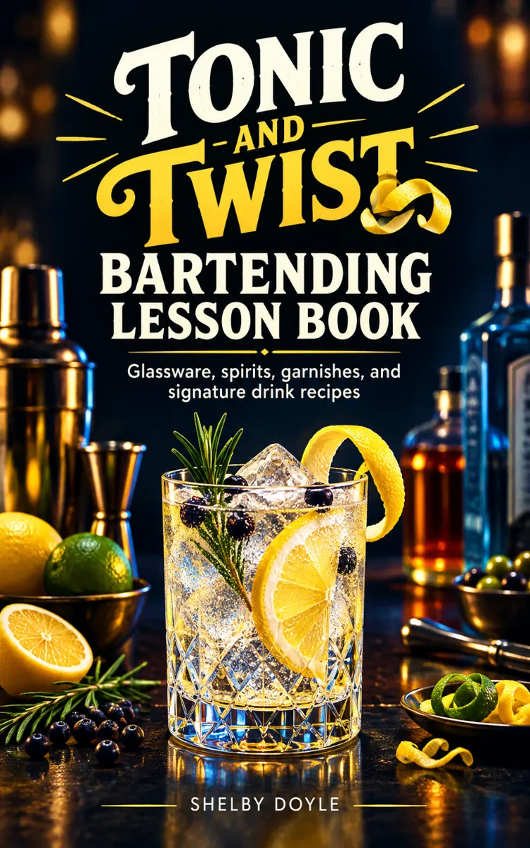 Tonic And Twist Bartending Lesson Book