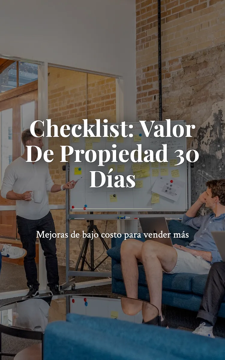 Checklist: Valor De Propiedad 30 Días