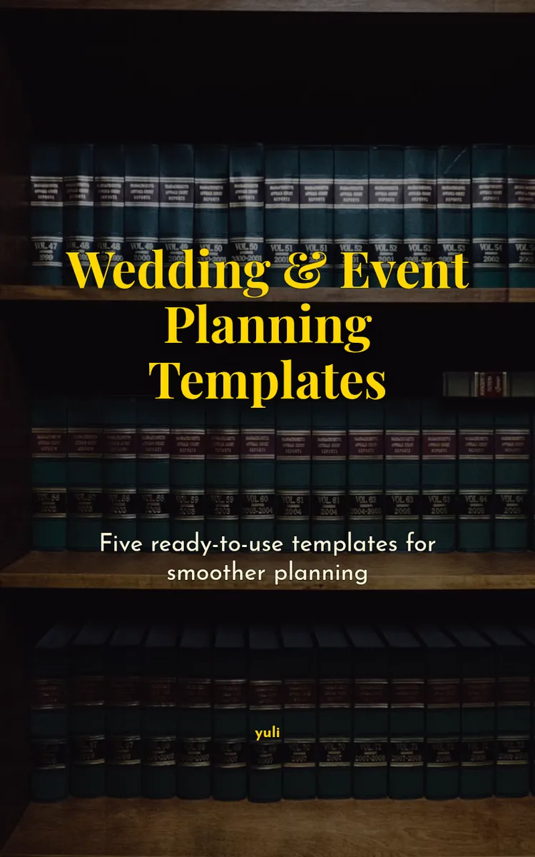 Wedding & Event Planning Templates