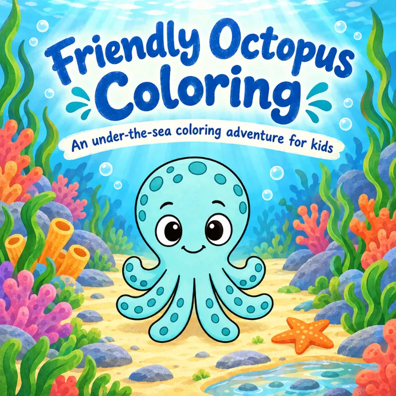 Friendly Octopus Coloring