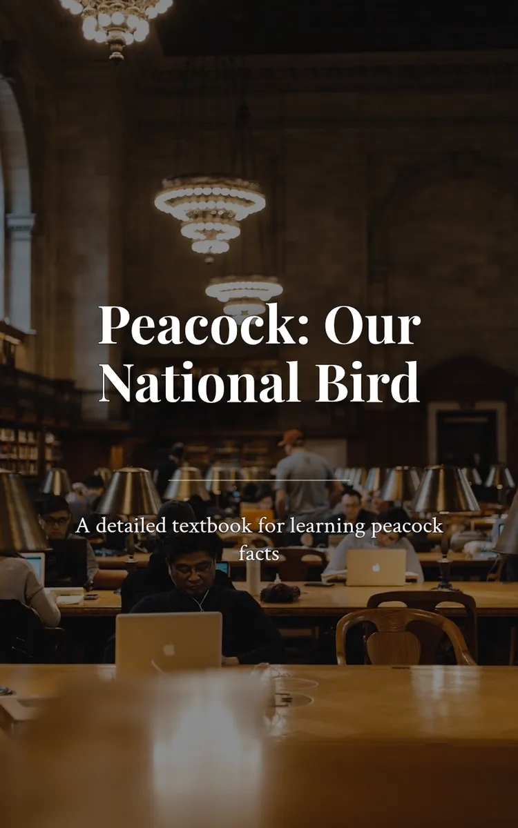 Peacock: Our National Bird