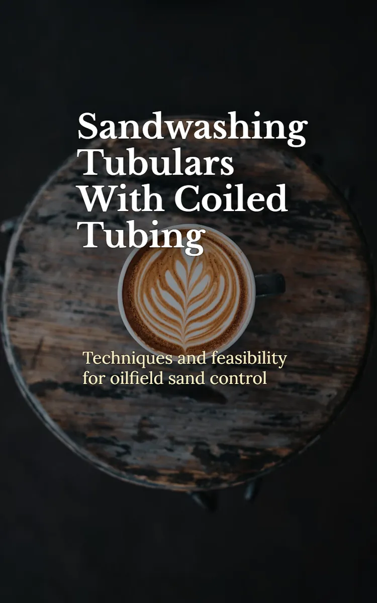 Sandwashing Tubulars With Coiled Tubing